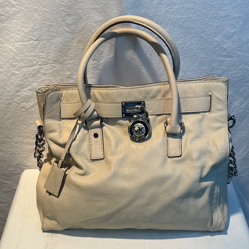 Michael Kors Cream Satchel Bag
